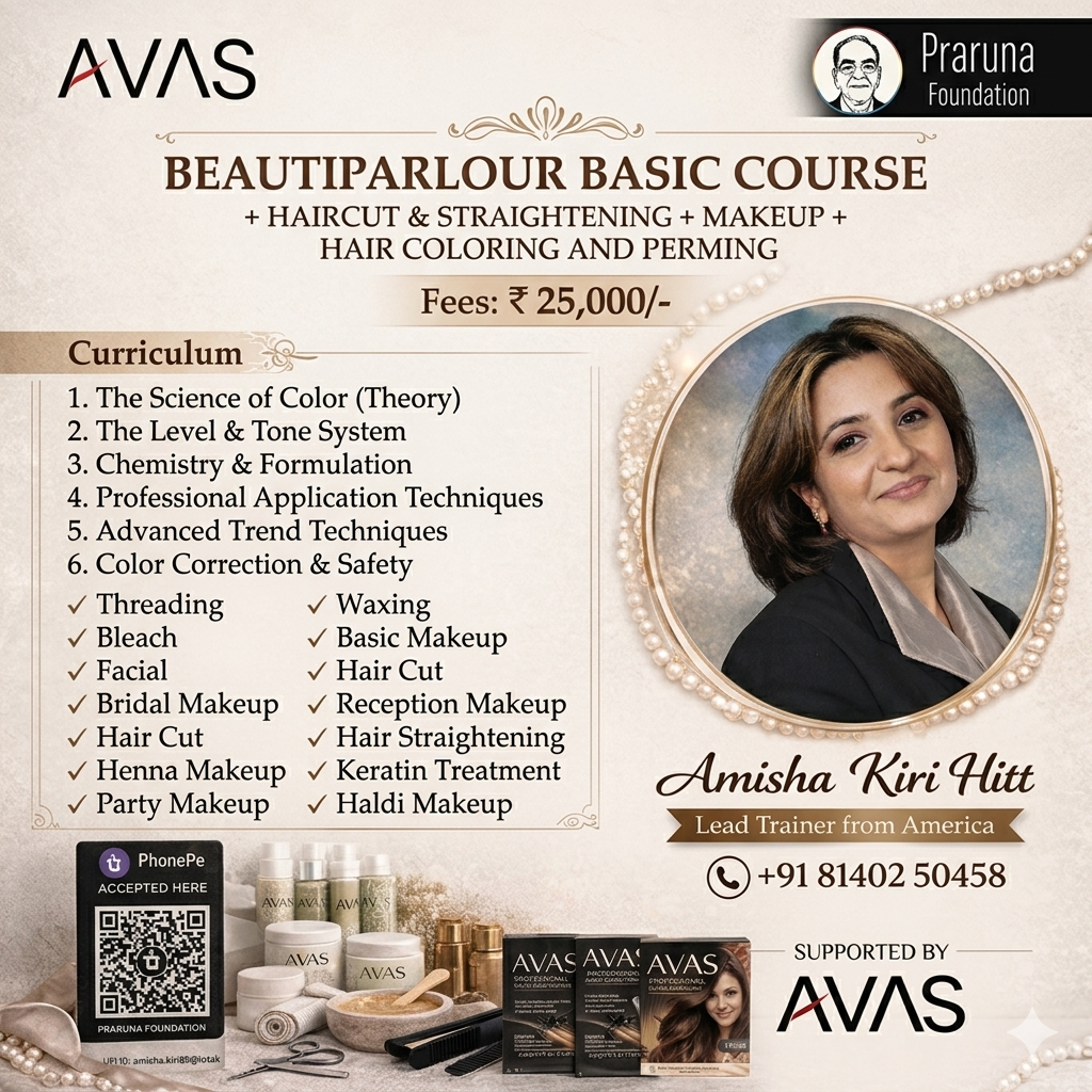 Beautiparlour Basic Course by AVAS and  Praruna Foundation