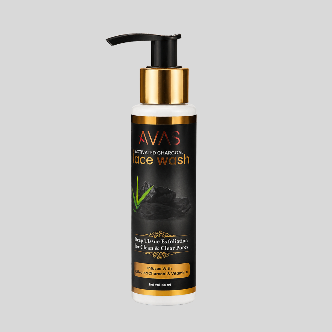 Avas activated charcoal face wash