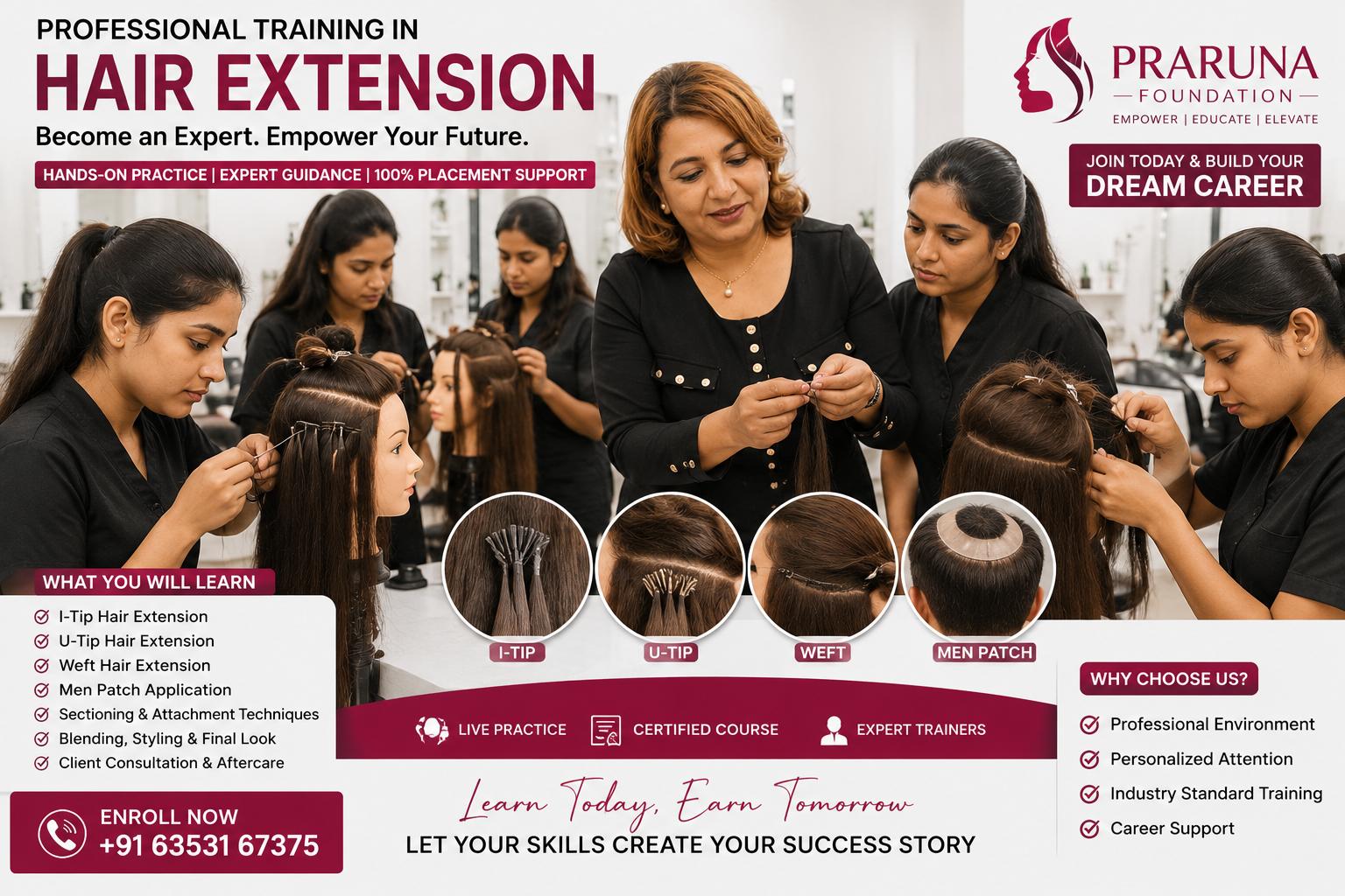 Professional Training In Hair Extension  Become An Expert. Empower Your Future.