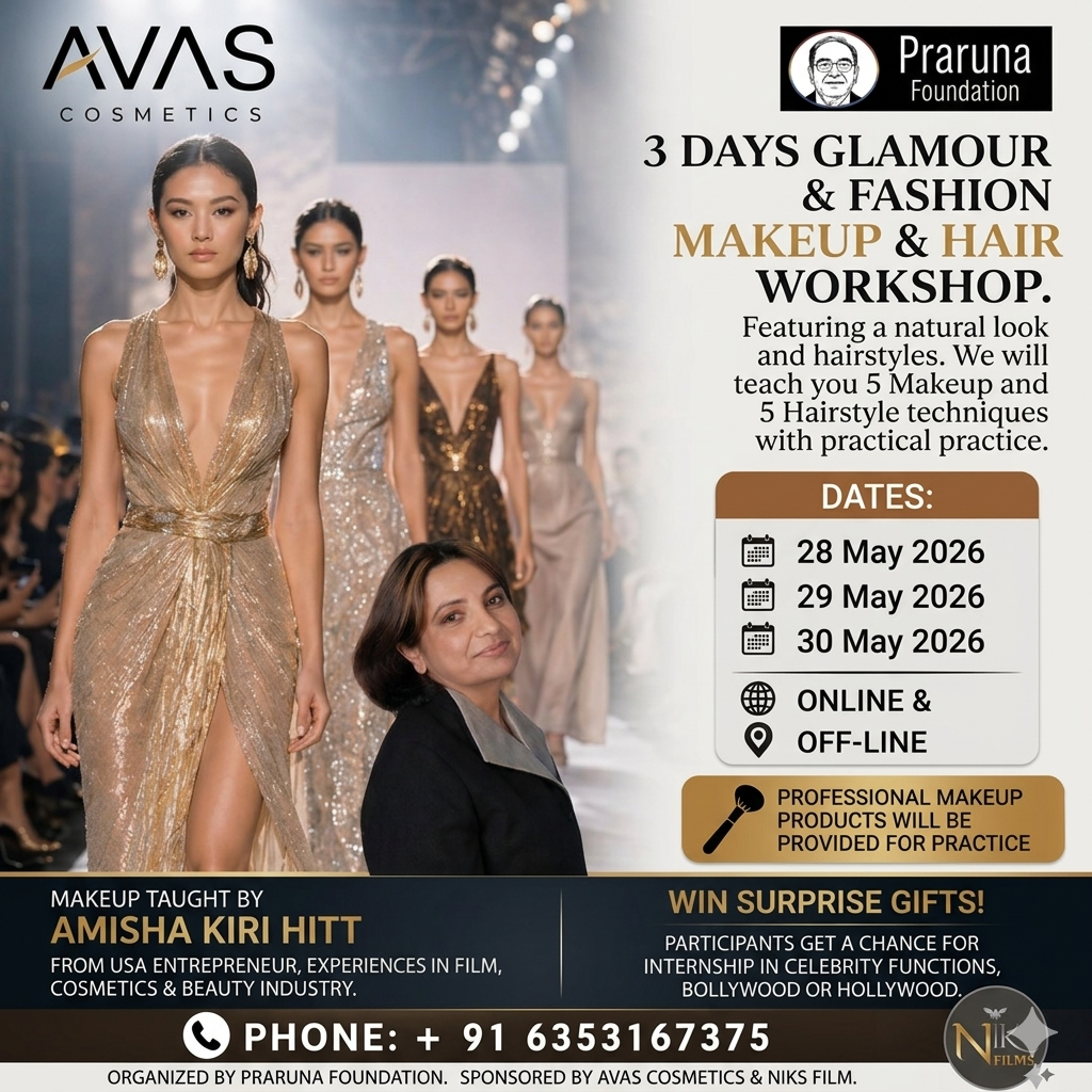 Master the Art of Glamour: 3-Day Makeup and Hair Workshop